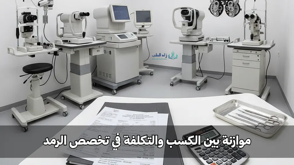 التكاليف والعائد في تخصص الرمد (طب العيون)