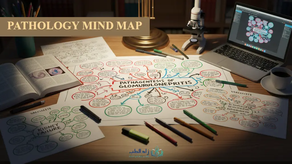 استخدام الخرائط الذهنية في مذاكرة الباثولوجي