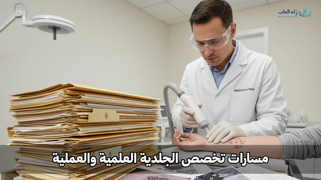 المسار الأكاديمي والتنافسية في تخصص الجلدية