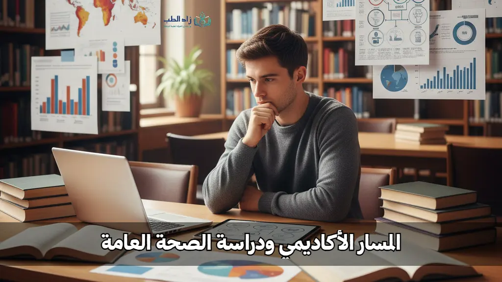 طبيب يدرس مواد تخصص الصحة العامة