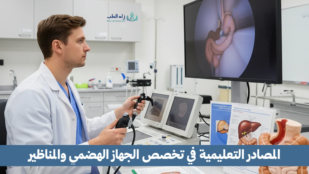 مصادر الدراسة والتعلم في تخصص الجهاز الهضمي والمناظير