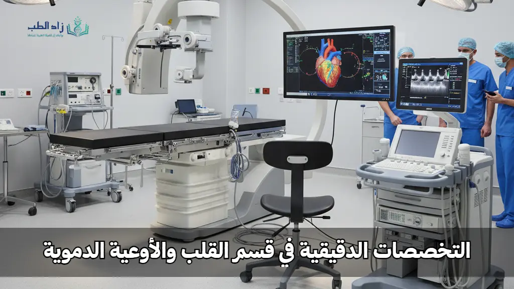 الفروع الدقيقة في تخصص القلب والأوعية الدموية