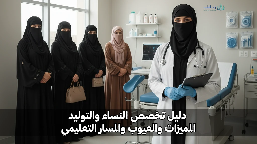 طبيبة في تخصص النساء والتوليد مع مرضاها