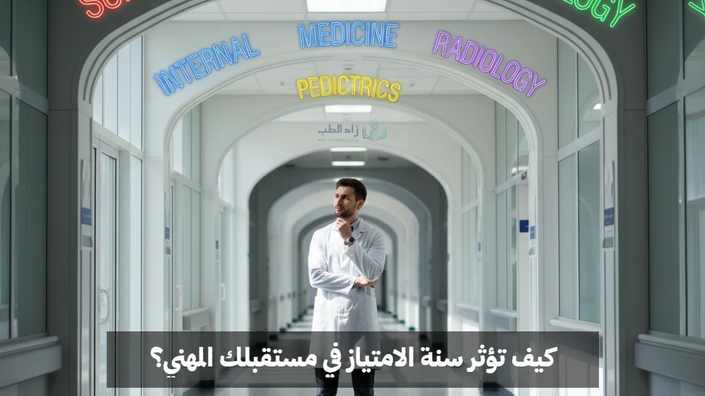 صورة تعبر عن تفكير طبيب فيما بعد سنة الامتياز، وتأثير سنة الامتياز في هذا القرار