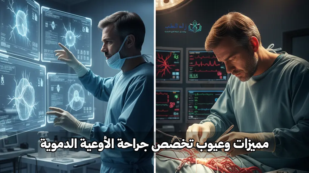 مميزات وعيوب تخصص جراحة الأوعية الدموية