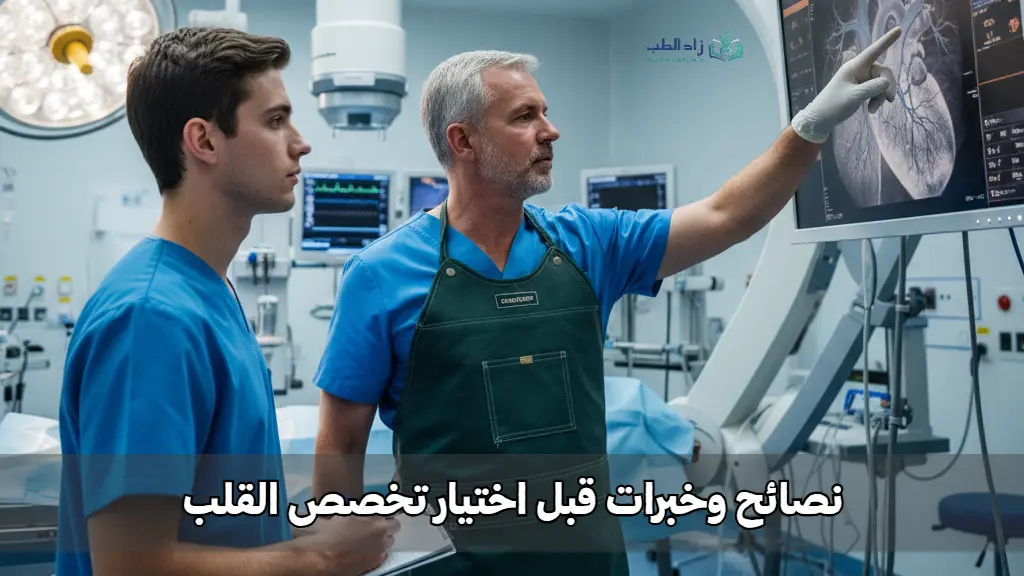 نصائح اختيار تخصص القلب والأوعية الدموية