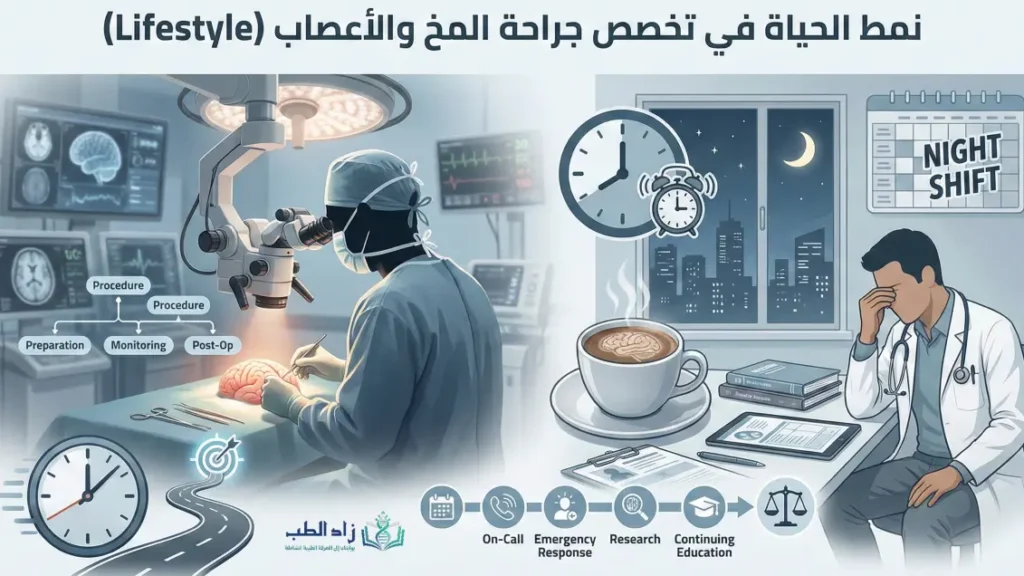 نمط الحياة في تخصص جراحة المخ والأعصاب