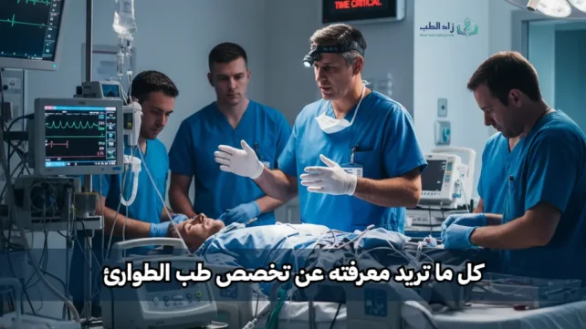 مجموعة أطباء يباشرون عملهم في قسم طب الطوارئ