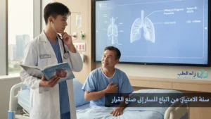 صورة معبرة لطبيب توضح كيف تحول سنة الامتياز في الطب الفكر من الدراسة إلى الممارسة