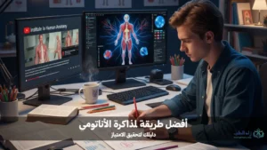 صورة معبرة عن طالب يبحث عن طريقة مذاكرة الاناتومي بفاعلية