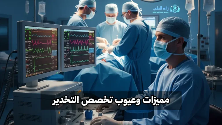 صورة لطبيب يباشر عمله في تخصص التخدير