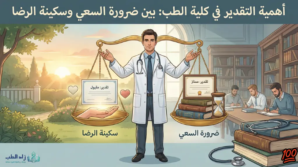 أهمية التقدير في كلية الطب بين السعي والرضا