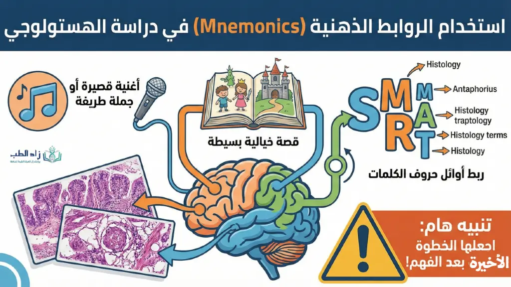 طريقة مذاكرة الهستولوجي باستخدام الخرائط الذهنية