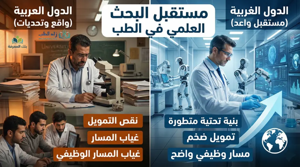مستقبل البحث العلمي في الطب بين الدول العربية والغربية