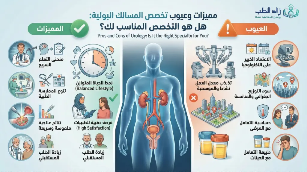 مميزات وعيوب تخصص المسالك البولية