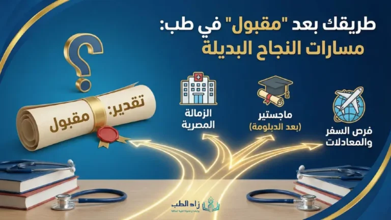 أهمية التقدير في كلية الطب: ماذا لو تخرجت من كلية الطب بتقدير مقبول؟