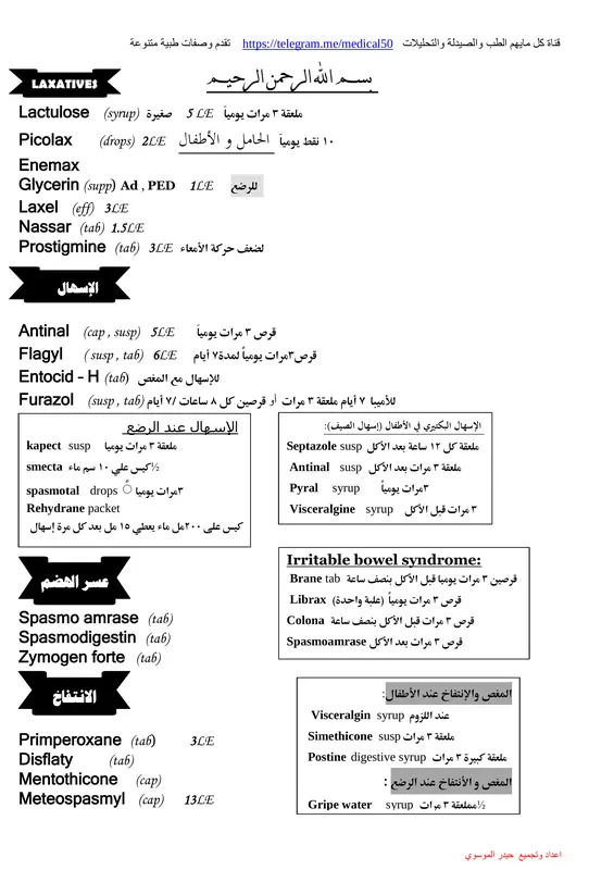 صورة من ملف روشتات لعلاج الأمراض الشائعة pdf