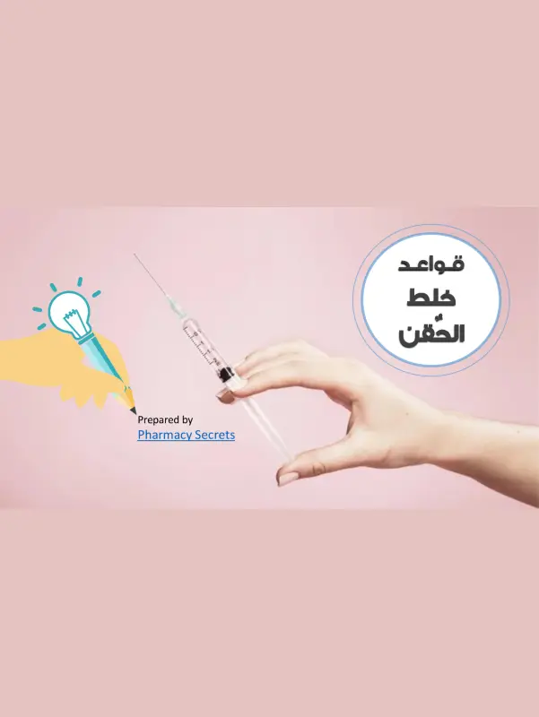 ملف قواعد خلط الحقن pdf