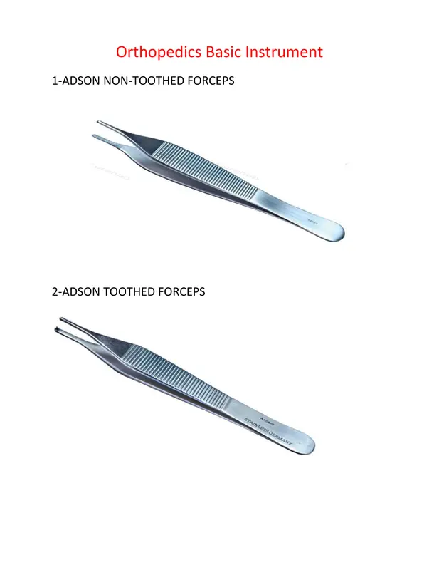 أدوات جراحة العظام pdf