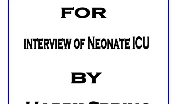 أسئلة انترفيو تمريض حضانات pdf