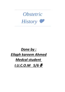 أخذ التاريخ المرضي للحامل pdf