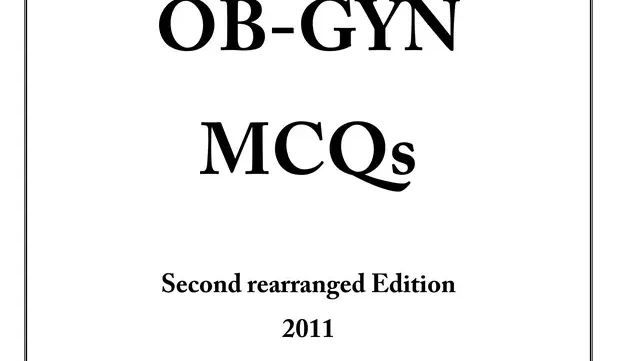 كتاب ALL OB-GYN MCQs pdf