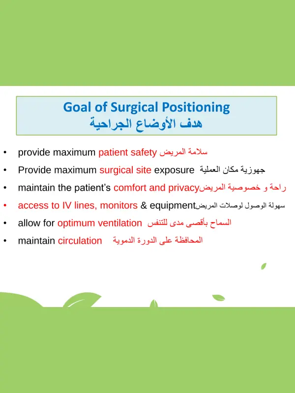 ملف الأوضاع الجراحية pdf
