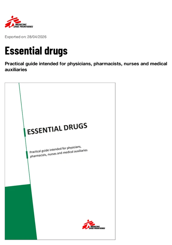 كتاب MSF Essential drugs pdf