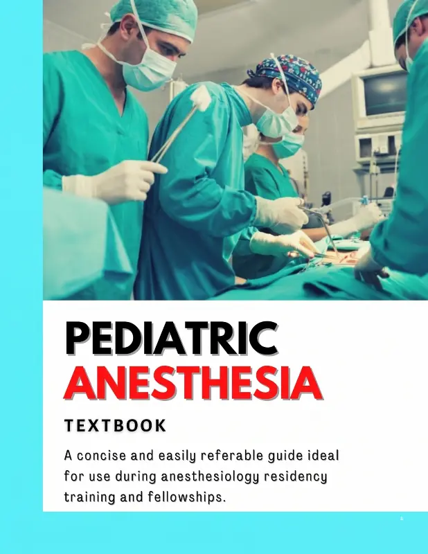 كتاب Pediatric Anesthesia Textbook pdf